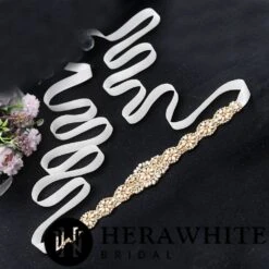 Ceinture De Mariage En Satin -Soiree Blanche Boutique 05b597e502