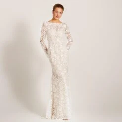 Robe De Mariée Sirène Dentelle Champagne -Soiree Blanche Boutique 08 4316 nu 4