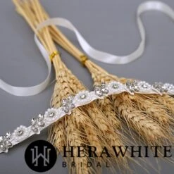 Ceinture De Mariage Discrète Fleurie -Soiree Blanche Boutique 15170ab47e