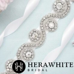 Ceinture De Mariage Vagues -Soiree Blanche Boutique 15564ae9b6