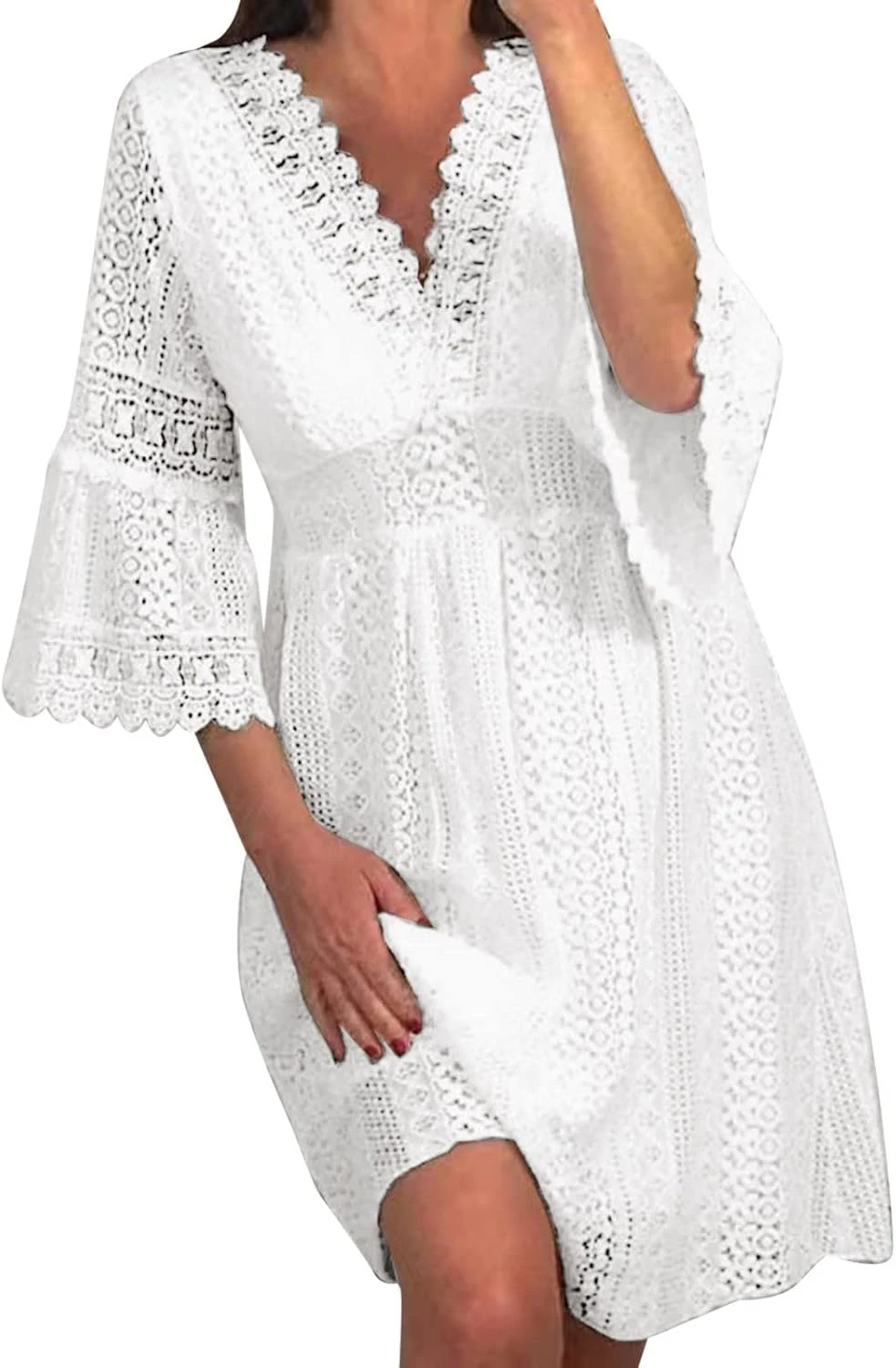 Robe Été Dentelle Blanche Robe Été Dentelle Blanche -Soiree Blanche Boutique 1723028166 61N2szClJyL. AC SL1500