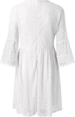 Robe Courte Blanche En Dentelle Sans Manche -Soiree Blanche Boutique 1723033335 71VPBcfTMKL. AC SL1500