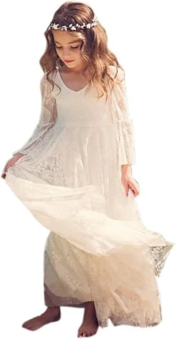 Robe Boheme Blanche Fille 4 Robe Boheme Blanche Fille -Soiree Blanche Boutique 1723201588 61QQI qpmGL. AC SL1500