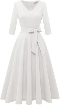 Robe De Mariée Courte Brillante Blanche -Soiree Blanche Boutique 1723320192 41RS8D3XqqL. AC SL1500