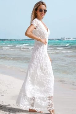 Robe De Mariée Courte Chic Et Sobre Blanche -Soiree Blanche Boutique 1723322185 61V30BgdLLL. AC SL1500