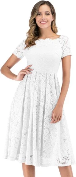 Robe De Mariée Courte Devant Avec Traine -Soiree Blanche Boutique 1723326786 61Y6Ck5jUVL. AC SL1300
