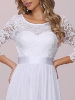 Robe De Mariée Empire Avec Perles Blanches -Soiree Blanche Boutique 1723407197 71v8K2wJxL. AC SL1500