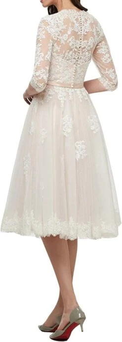 Robe De Mariée Princesse Manches Fendues Blanche -Soiree Blanche Boutique 1723707205 511FKw3DbqS. AC SL1302