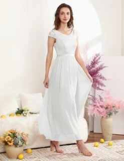 Robe De Mariée Déesse Grecque Blanche -Soiree Blanche Boutique 1723951528 71RveJUyamL. AC SL1500