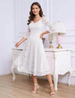 Robe De Soirée Blanche Mi Longue -Soiree Blanche Boutique 1724066802 71Ft8AekU7L. AC SL1500