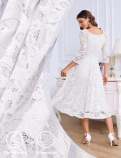 Robe De Soirée Blanche Mi Longue -Soiree Blanche Boutique 1724066808 81yHL2sAcCL. AC SL1500