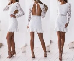 Robe De Soirée Courte Chic Blanche -Soiree Blanche Boutique 1724134039 61v8y1wEzL. AC SL1000