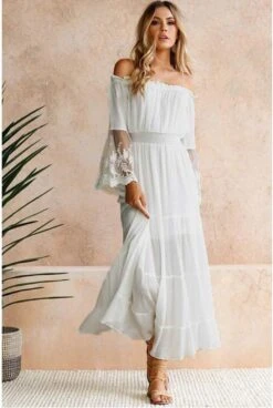 Robe De Soirée Longue Bustier Blanche 5 Robe De Soirée Longue Bustier Blanche -Soiree Blanche Boutique 1724164257 61HZvFM6UtL. AC SL1024