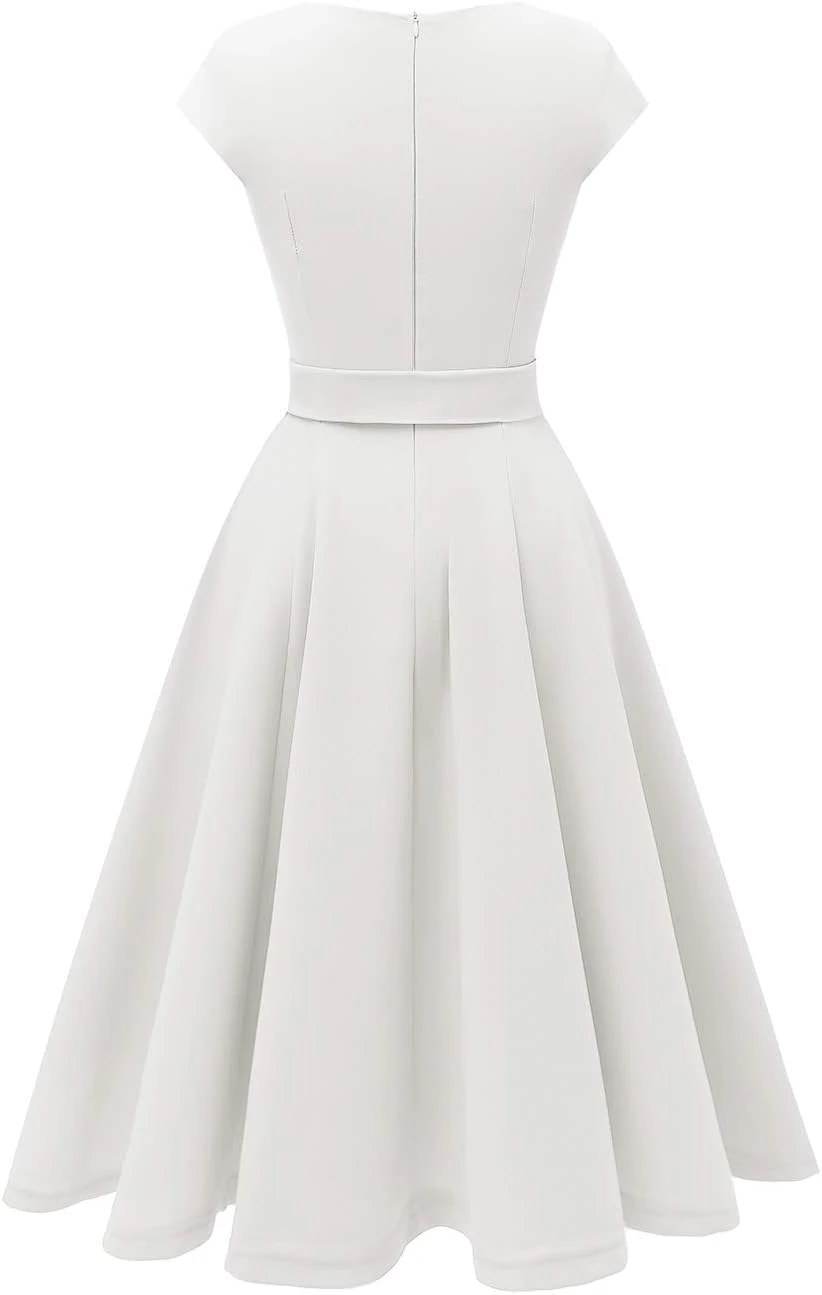 Robe Blanche Chic Courte Robe Blanche Chic Courte -Soiree Blanche Boutique 1724224339 51dZFvyL4RL. AC SL1300