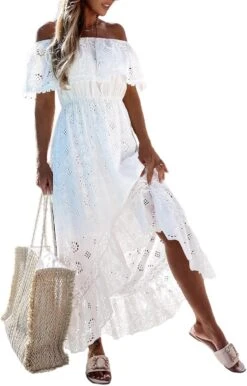 Robe Blanche Style Boheme -Soiree Blanche Boutique 1724495058 71zgedX3m1L. AC SL1500