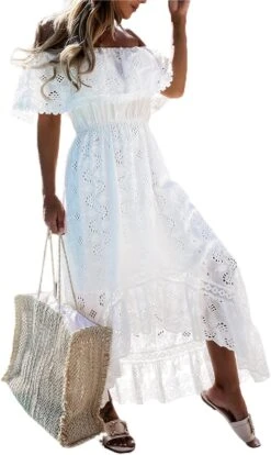 Robe Blanche Style Boheme -Soiree Blanche Boutique 1724495064 71SP6ttNL. AC SL1500