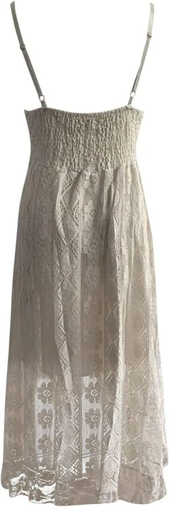 Robe De Plage Blanche Dentelle Boho Boheme Chic -Soiree Blanche Boutique 1724596577 61wVcDlvGCS. AC SL1500