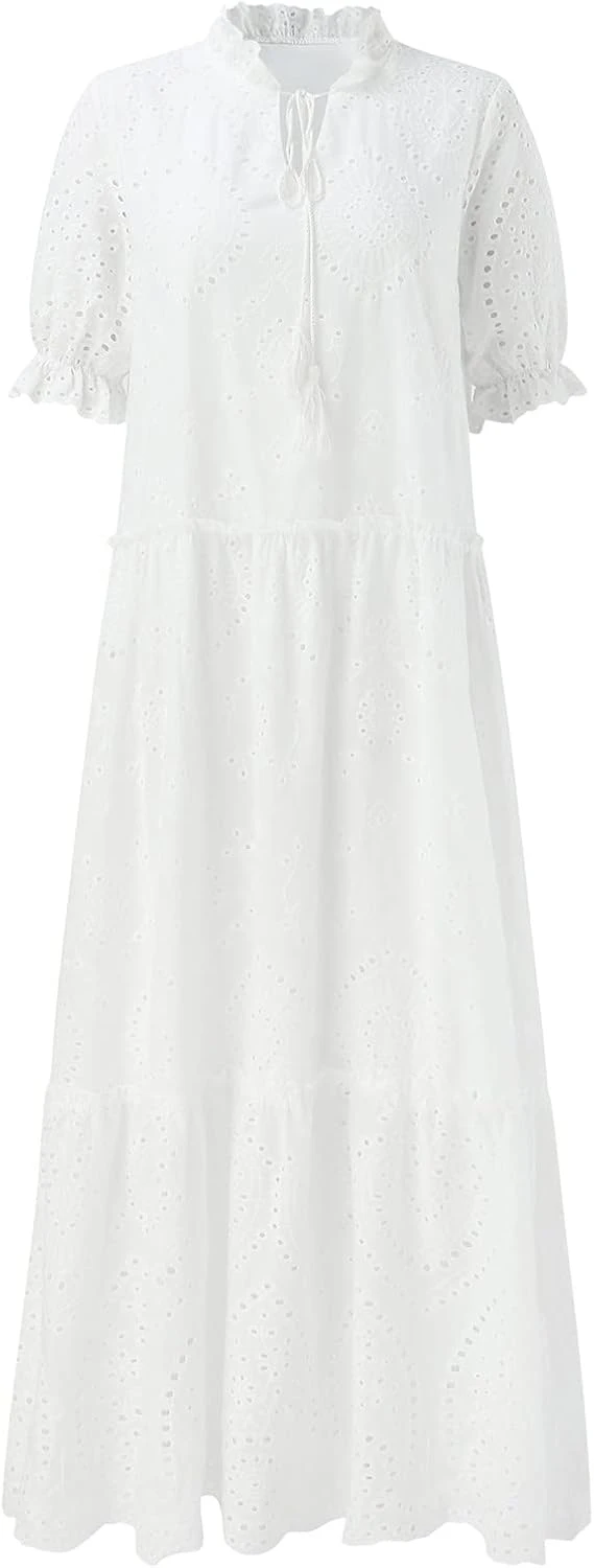 Robe Blanche Longue Manche Longue Robe Blanche Longue Manche Longue -Soiree Blanche Boutique