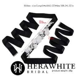 Ceinture De Mariée A Fleurs Satinées 8 Ceinture De Mariée A Fleurs Satinées -Soiree Blanche Boutique 1afa81494e