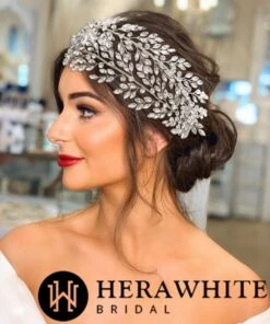 Serre Tête Double Brin Pour Mariage -Soiree Blanche Boutique 1bb6bf04f5