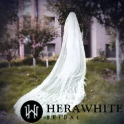 Voile De Mariée Long à Plumes 4 Voile De Mariée Long à Plumes -Soiree Blanche Boutique 1fc5e43694
