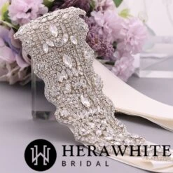 Ceinture De Mariée A Strass Large -Soiree Blanche Boutique 27df05cb3a