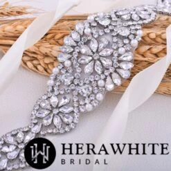 Ceinture De Mariée Perles Et Strass -Soiree Blanche Boutique 2c65e89b77