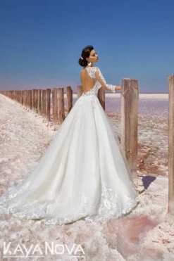 Robe De Mariée Chic A Manches Longues Blanche -Soiree Blanche Boutique 344A1802