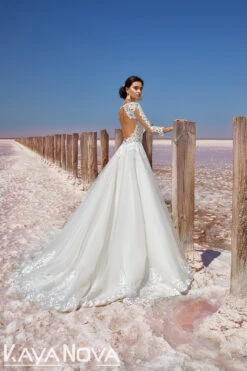 Robe De Mariée Chic A Manches Longues Blanche -Soiree Blanche Boutique 344A1810