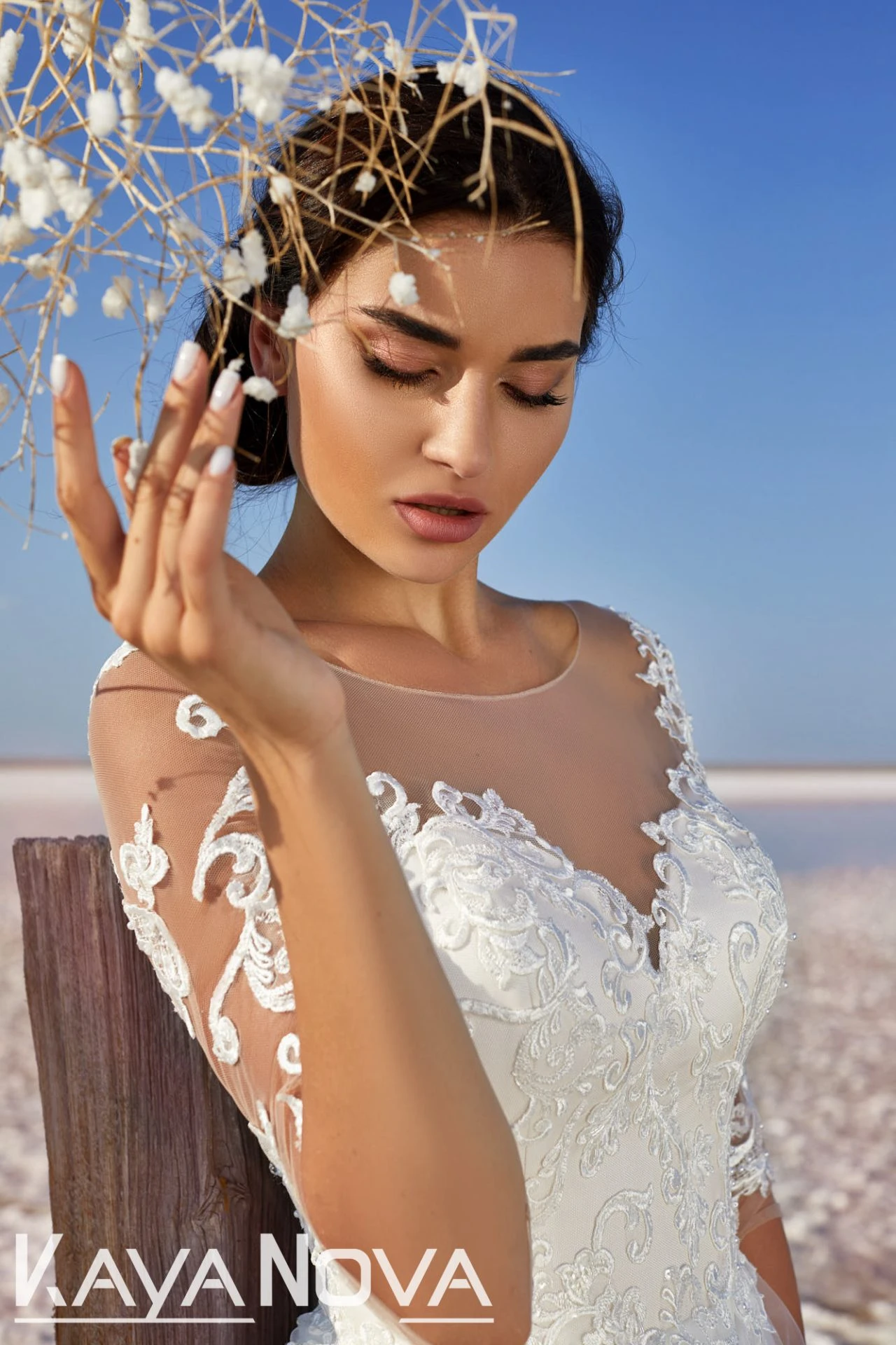 Robe De Mariée Manche 3/4 Blanche Robe De Mariée Manche 3/4 Blanche -Soiree Blanche Boutique 344A2826