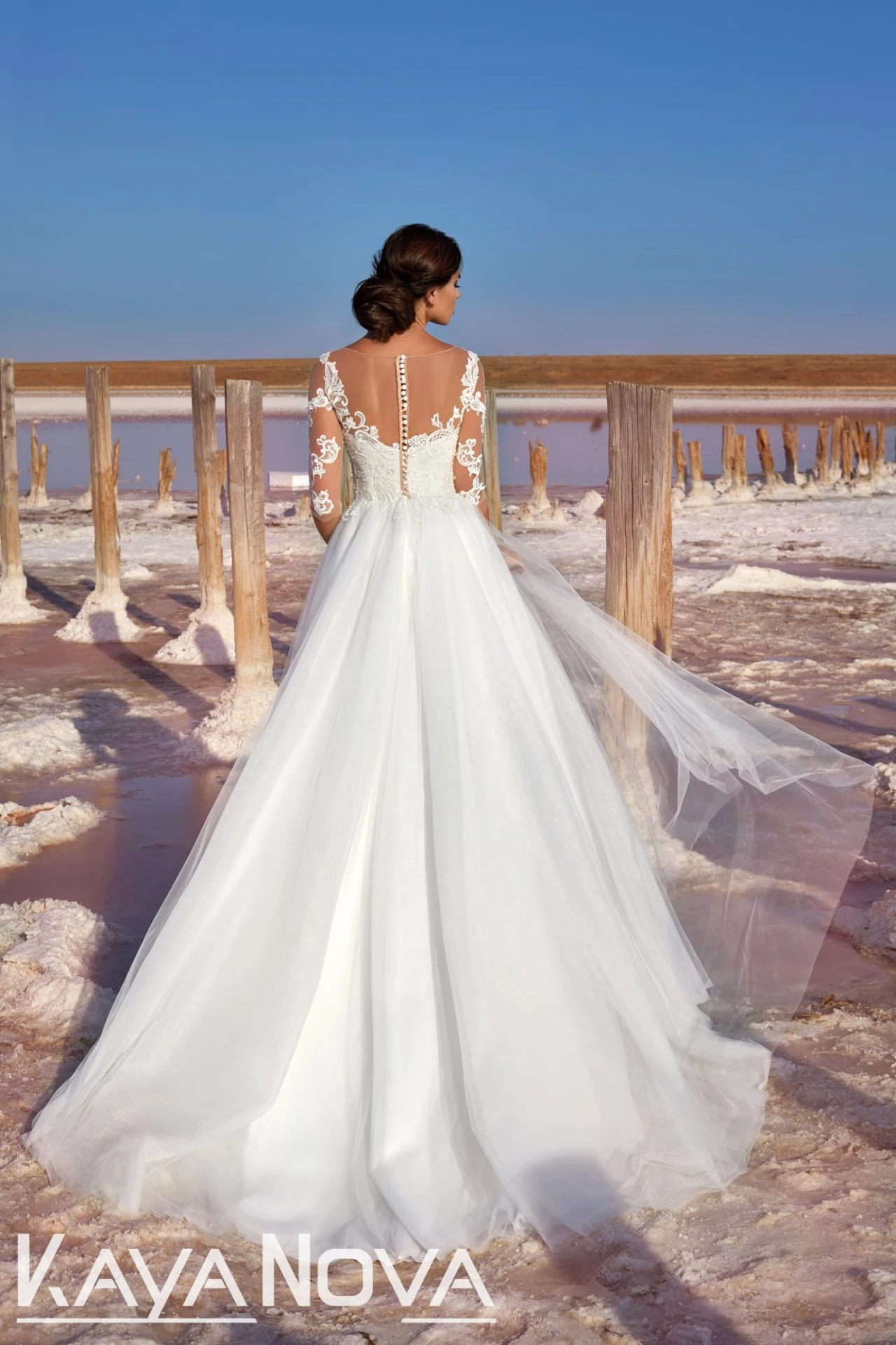 Robe De Mariée Manche 3/4 Blanche Robe De Mariée Manche 3/4 Blanche -Soiree Blanche Boutique 344A2884