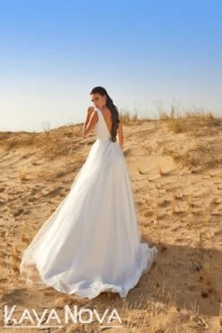 Robe De Mariée Bohème En Satin -Soiree Blanche Boutique 344A4384