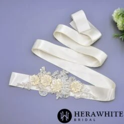 Ceinture De Mariée Romantique 6 Ceinture De Mariée Romantique -Soiree Blanche Boutique 35ed6e75cb