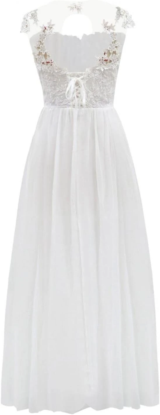 Robe De Soirée Longue Blanche Dentelle Robe De Soirée Longue Blanche Dentelle -Soiree Blanche Boutique 4123Iklos1L. AC SL1500