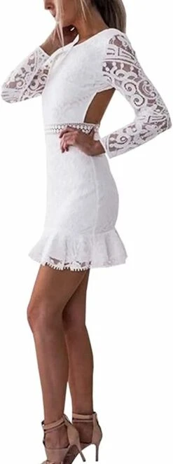 Robe De Soirée Courte Chic Blanche