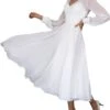 Robe Longue Blanche Manche Longue