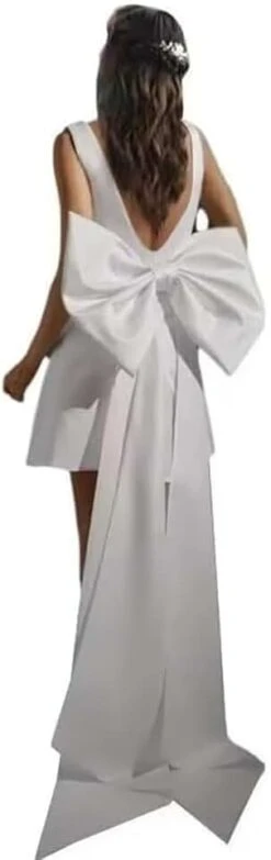 Robe De Mariée Courte Avec Traîne