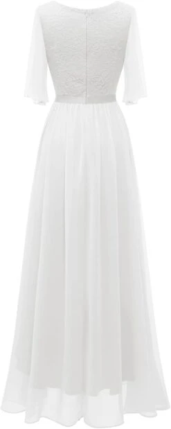 Robe De Soirée Blanche Longue -Soiree Blanche Boutique 41bkwQbRidL. AC SL1500