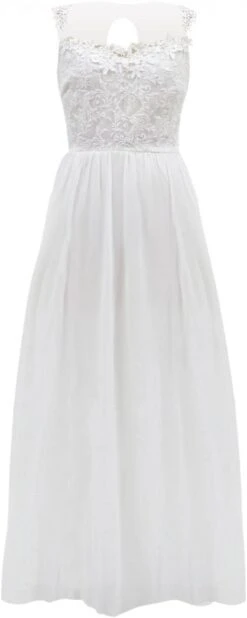 Robe De Soirée Longue Blanche Dentelle 7 Robe De Soirée Longue Blanche Dentelle -Soiree Blanche Boutique 41pxyNCT8LL. AC SL1500