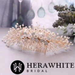 Peigne Mariage A Fleurs 5 Peigne Mariage A Fleurs -Soiree Blanche Boutique 4b75a439da