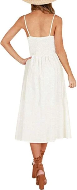 Robe Blanche Mi Longue -Soiree Blanche Boutique 510xtYnP1cL. AC SL1300