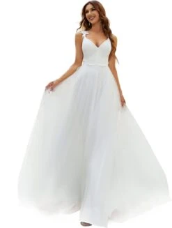 Robe De Bal Princesse Avec Dentelle Florale Et Paillettes