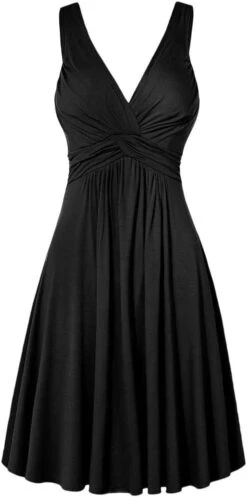 Robe Cocktail Blanche Et Noire