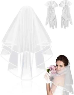Robe De Mariée Courte Avec Tulle Blanche