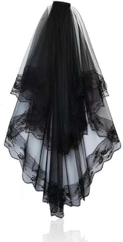 Voile De Mariée Long A Dentelle