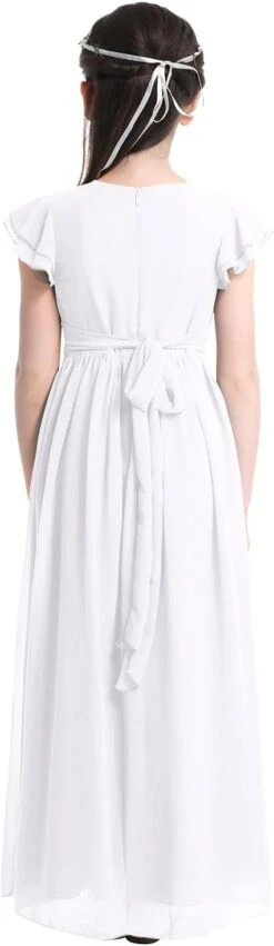 Robe Longue Blanche Baptême -Soiree Blanche Boutique 51HKhcXIIFL. AC SL1500