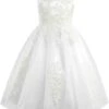 Robe De Mariée Tulle Et Dentelle Blanche -Soiree Blanche Boutique 51Iz4BRzB6S. AC UL960 QL65