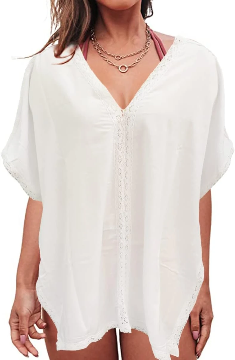 Robe Tunique Dentelle Blanche Robe Tunique Dentelle Blanche -Soiree Blanche Boutique 51J6ljSBgQL. AC SL1205