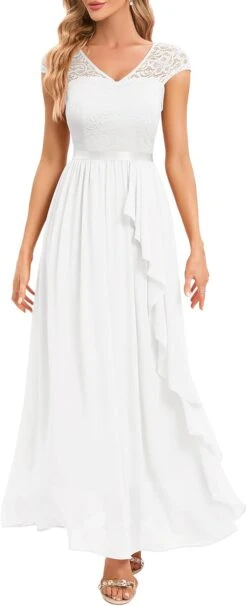 Robe De Soirée Longue Blanche