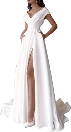 Robe De Cocktail Mariage Blanche